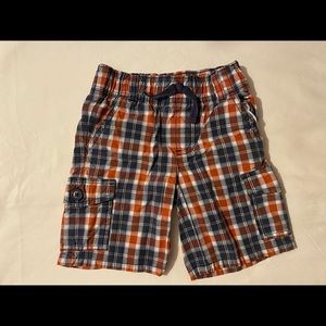 Orange stripe shorts